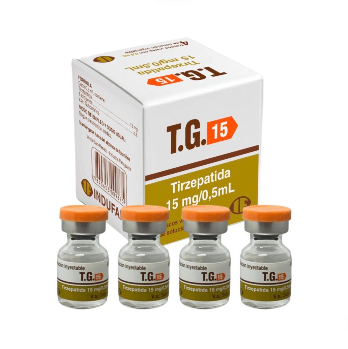 TG 15mg (4 ampolas) [INDUFAR] (Cod. 11933)